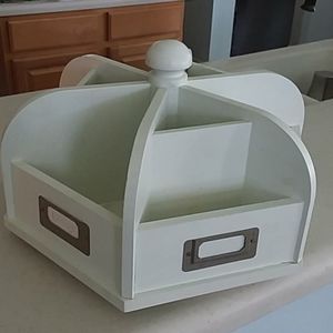 Pottery Barn spinning storage caddy